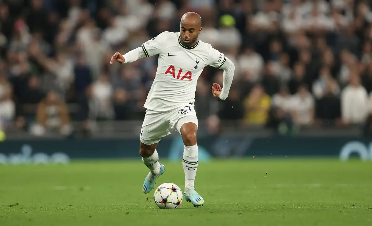 Lucas Moura of Spurs. (Photo by Julian Finney/Getty Images)