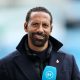 Rio Ferdinand looks on prior to the Premier League match between Manchester City and Brentford FC at Etihad Stadium on November 12, 2022 in Manchester, England. (Photo by Charlotte Tattersall/Getty Images)