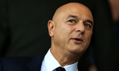 Daniel Levy, the Tottenham Hotspur chairman looks on during the Premier League match between Norwich City and Tottenham Hotspur at Carrow Road on May 22, 2022 in Norwich, England. (Photo by David Rogers/Getty Images)