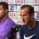Tottenham Hotspur's Harry Kane and team manager Mauricio Pochettino attend a press conference - July 2019.