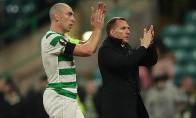 Scott Brown and Celtic manager Brendan Rodgers.