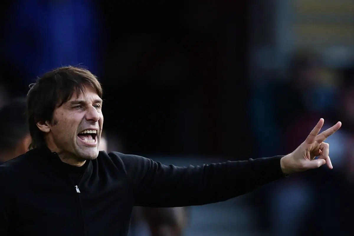 Tottenham Hotspur agree to part ways with Antonio Conte.  (Photo by ADRIAN DENNIS/AFP via Getty Images)