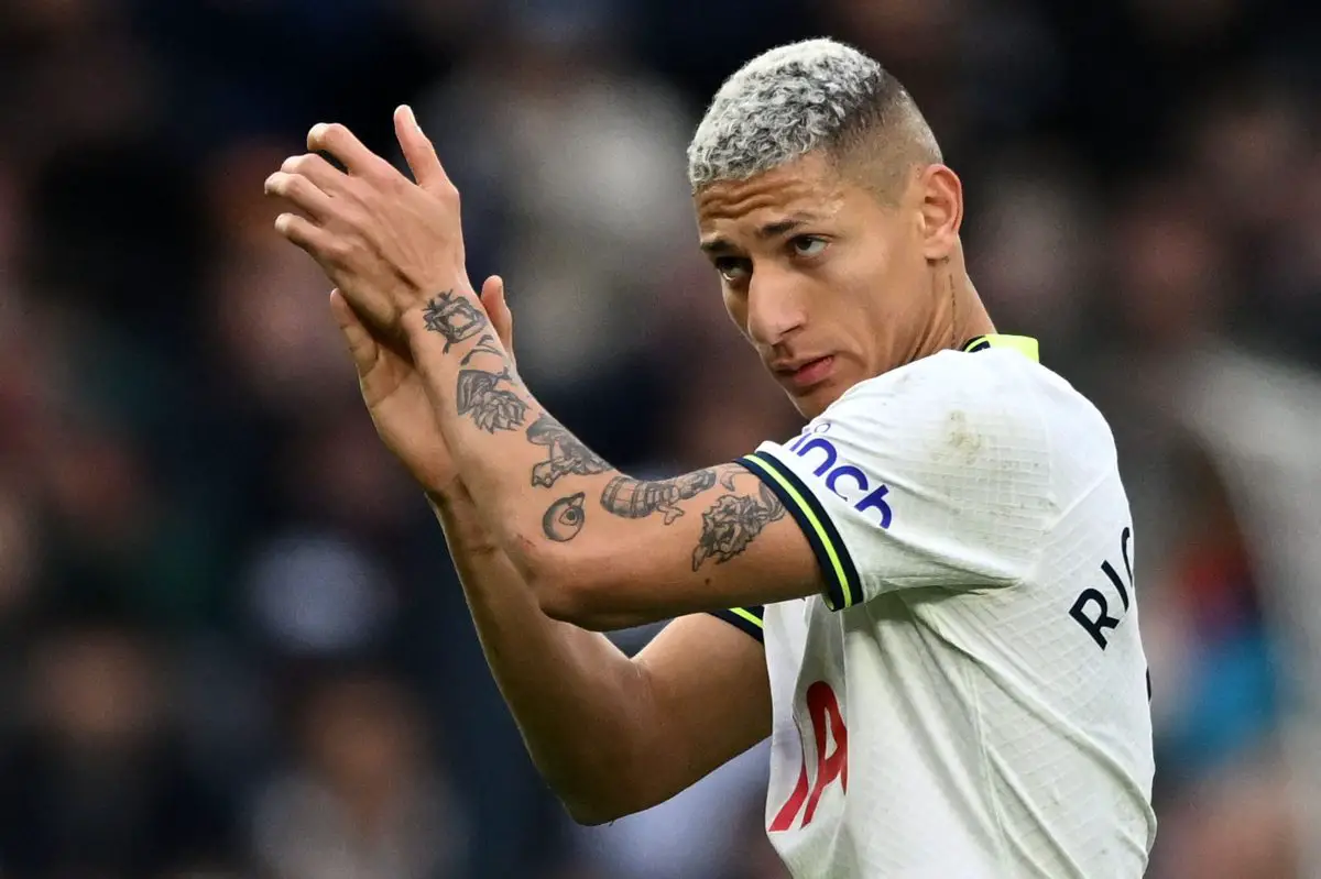 Tottenham Hotspur midfielder Dejan Kulusevski assisted Richarlison to break the deadlock just before half-time against Nottingham Forest. (Photo by JUSTIN TALLIS/AFP via Getty Images)