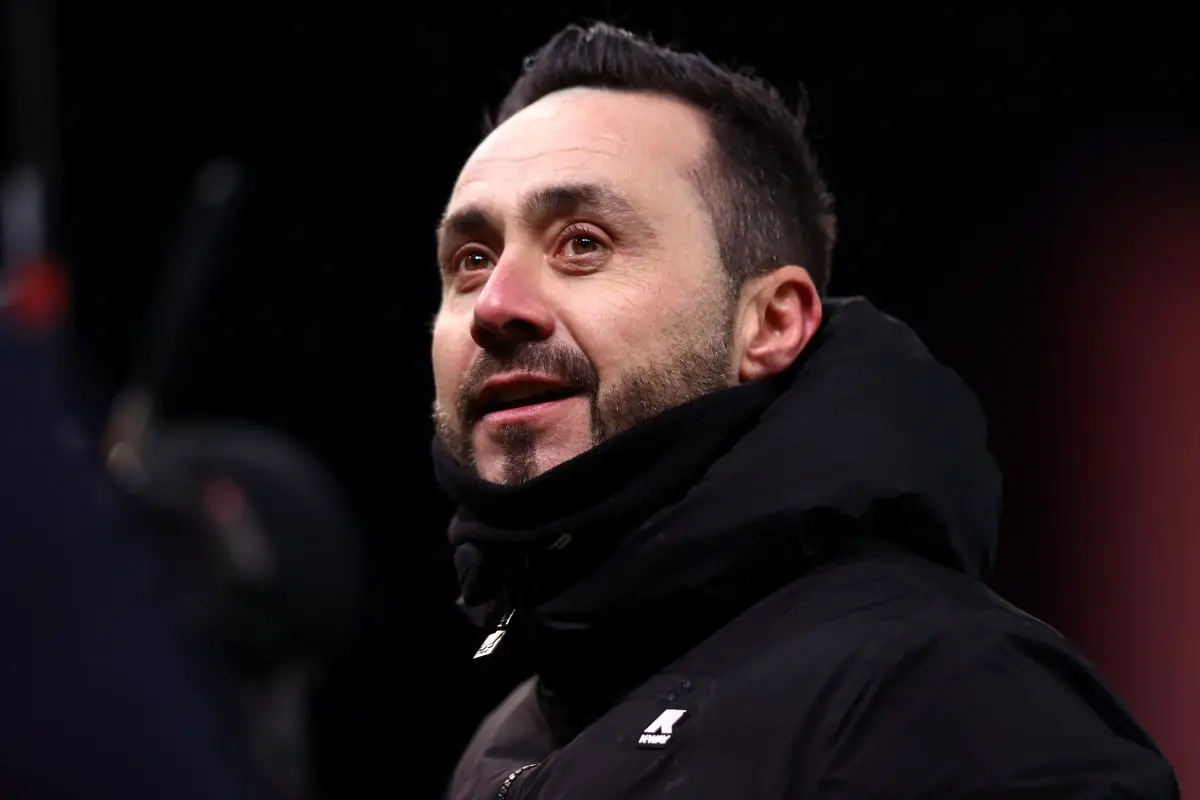 Tottenham Hotspur are also in the race to appoint Brighton manager Roberto de Zerbi . (Photo by Naomi Baker/Getty Images)