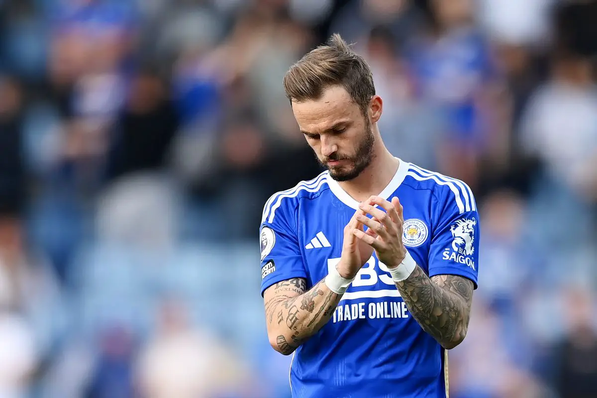 Leicester are seeking around £80million for Tottenham Hotspur target James Maddison.  (Photo by Michael Regan/Getty Images)