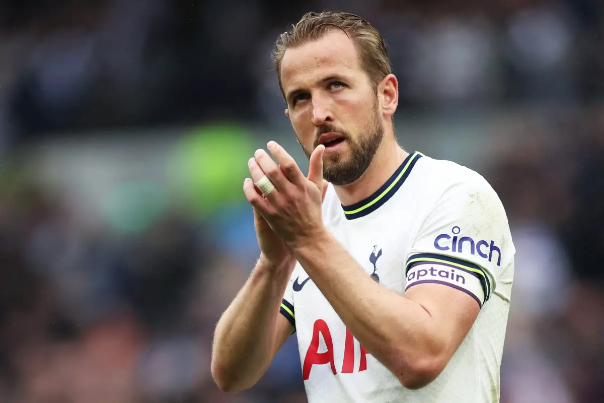 PSG open talks with Tottenham Hotspur star Harry Kane.  (Photo by ISABEL INFANTES/AFP via Getty Images)