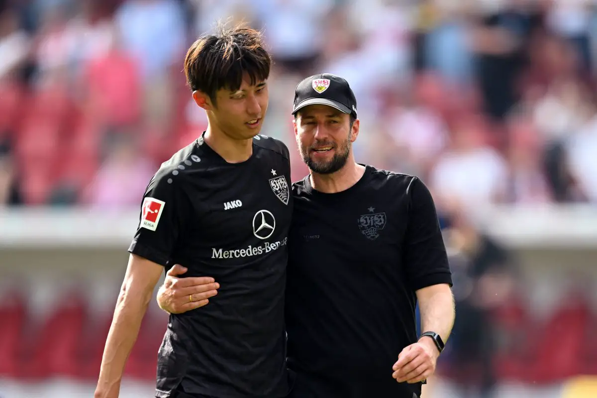 Tottenham want to sign Japanese defender Hiroki Ito from VfB Stuttgart.  (Photo by Christian Kaspar-Bartke/Getty Images)
