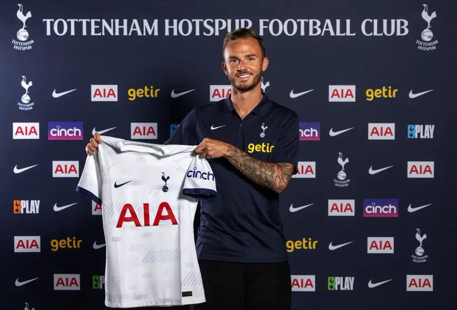 James Maddison is a Tottenham Hotspur player. (Image: official Spurs website)