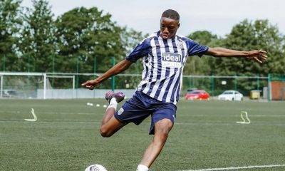 Jamaldeen Jimoh in action for West Bromwich Albion's youth team. (Image: as posted by @Total_Villa on Twitter)