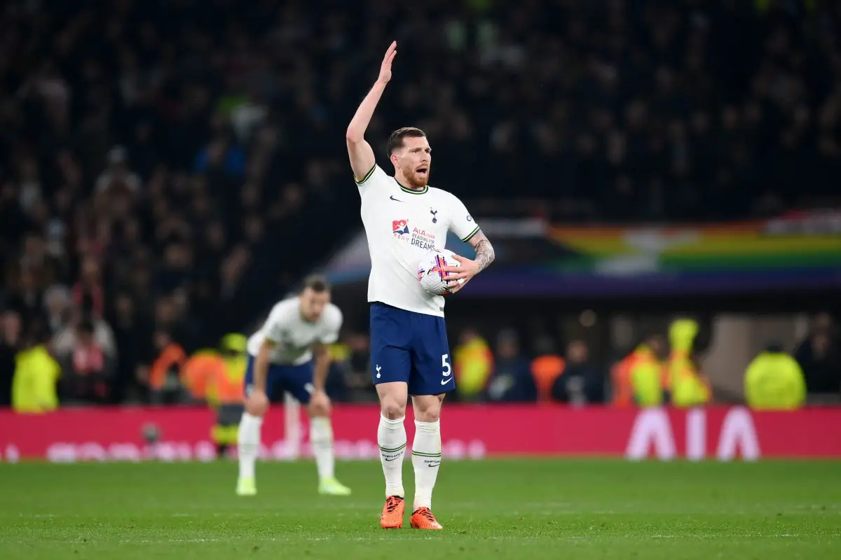 Tottenham Hotspur midfielder Pierre-Emile Hojbjerg. (Photo by Shaun Botterill/Getty Images)