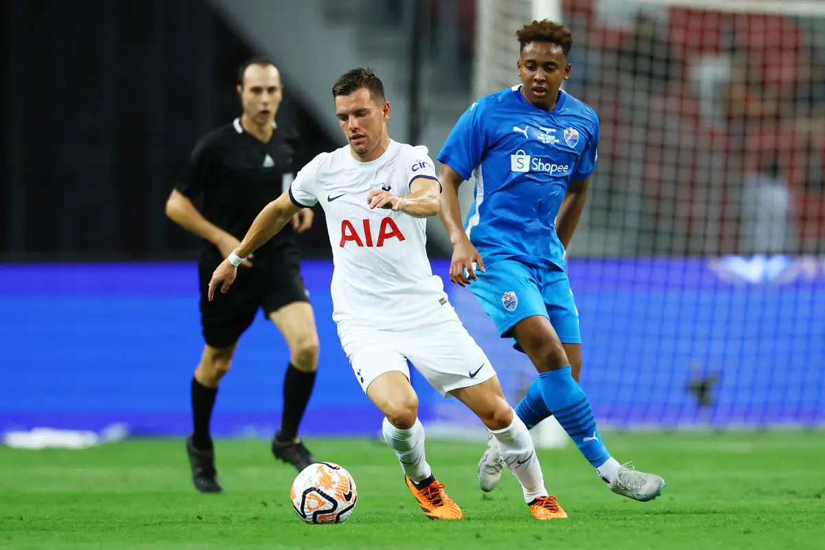 Ange Postecoglou "happy" with Tottenham Hotspur midfielder Giovani Lo Celso. (Photo by Yong Teck Lim/Getty Images)