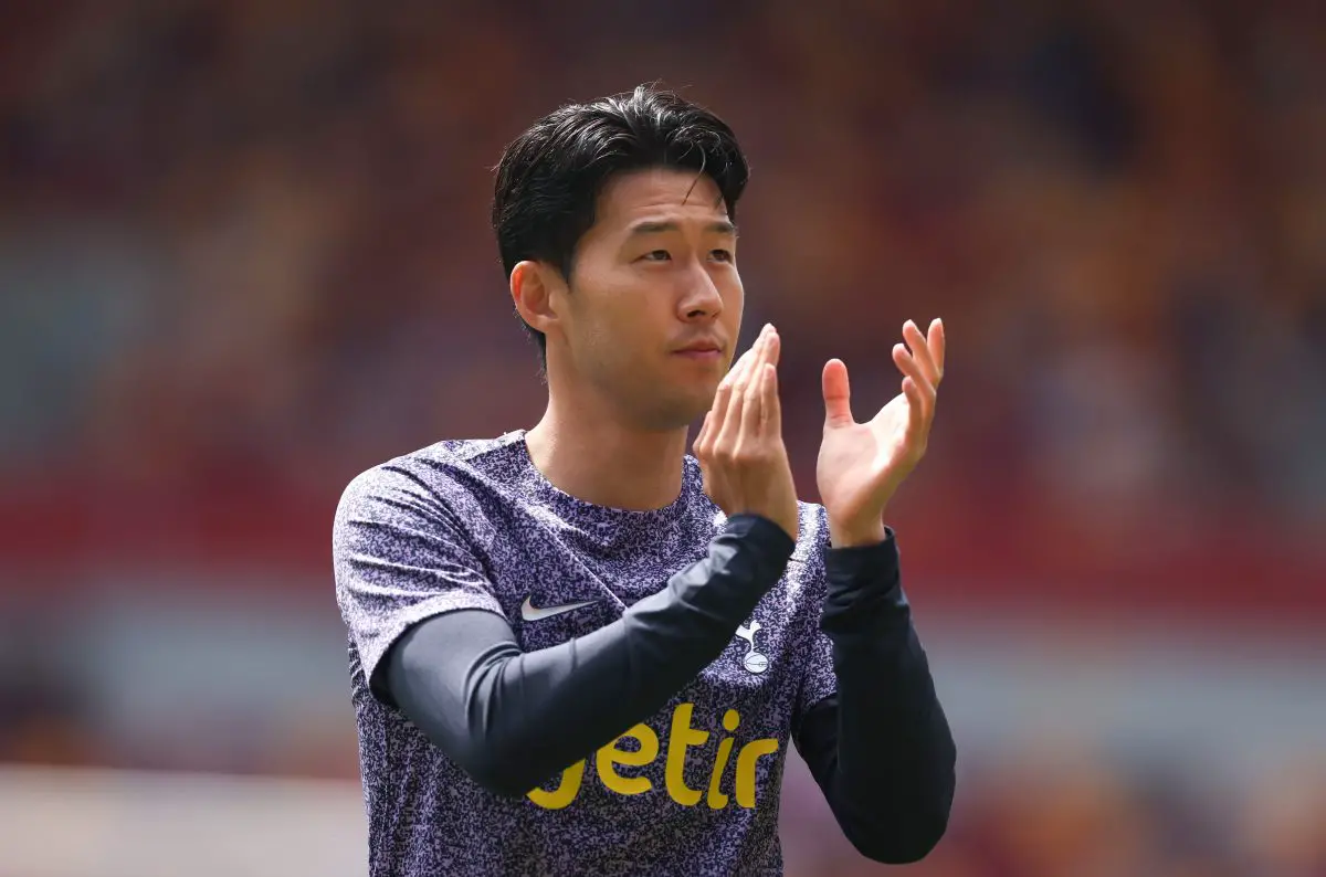 Son Heung-min reveals positive vibes in the Tottenham dressing room this season. (Photo by Julian Finney/Getty Images)