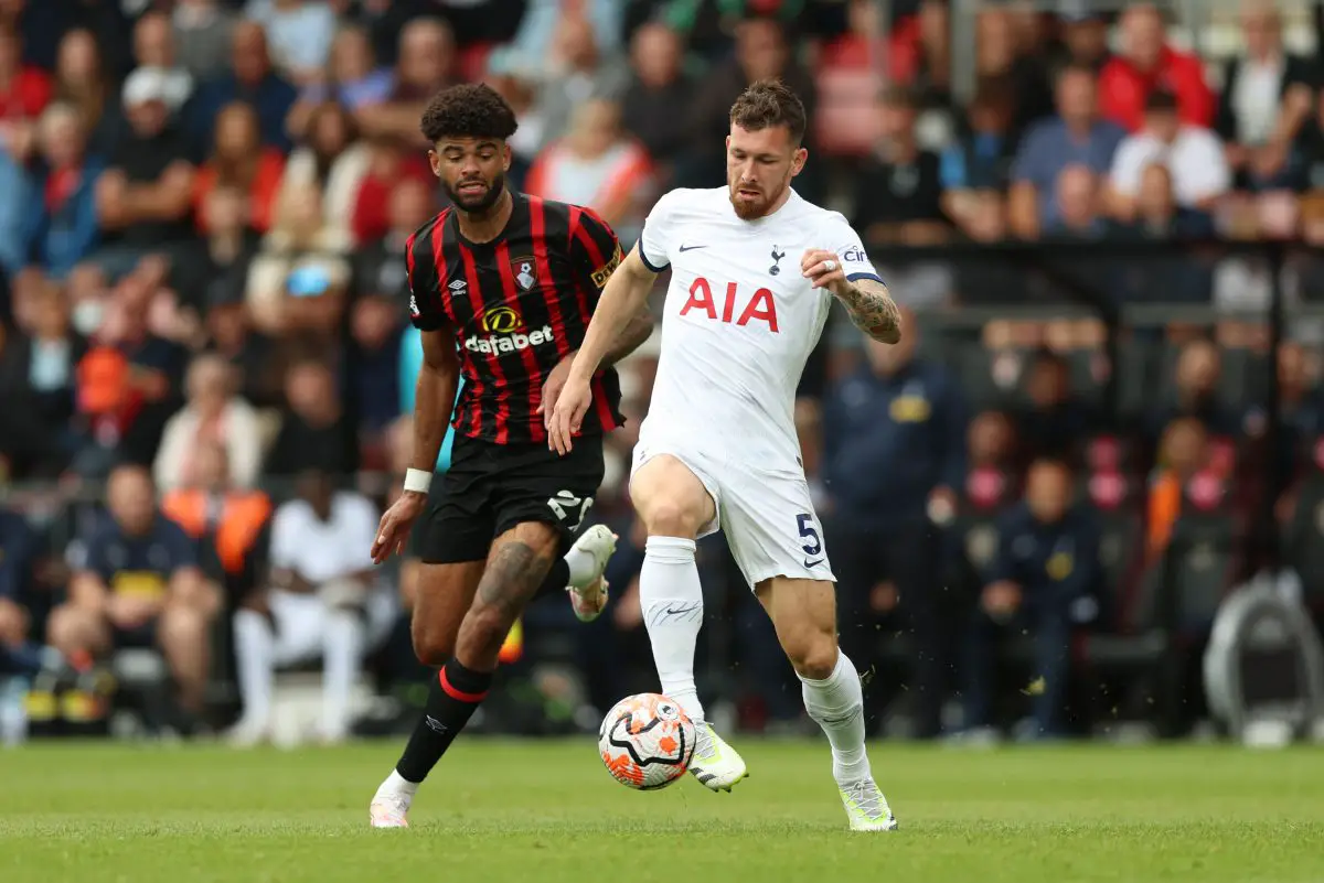 Tottenham Hotspur midfielder Pierre-Emile Hojbjerg could be on his way out. (Photo by Luke Walker/Getty Images)