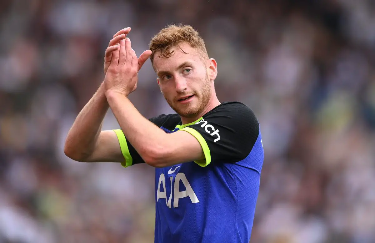 Tottenham Hotspur star Dejan Kulusevski is full of praise for Ange Postecoglou.  (Photo by Stu Forster/Getty Images)