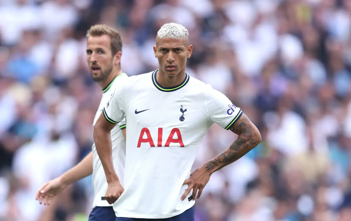 Richarlison and Harry Kane played just one season together at Tottenham 