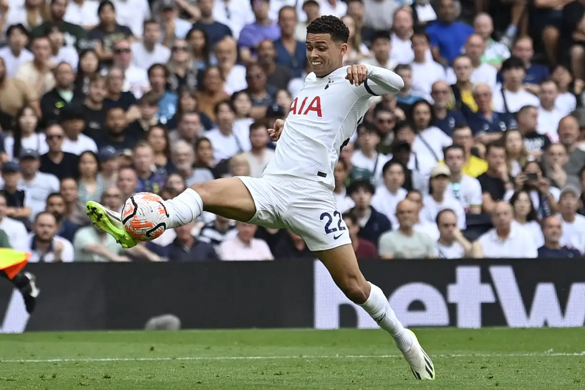 Tottenham Hotspur signed Brennan Johnson from Nottingham Forest this summer (Photo by JUSTIN TALLIS/AFP via Getty Images)