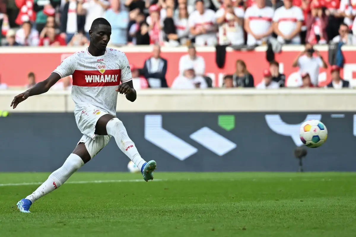 Serhou Guirassy of VfB Stuttgart can be a great signing for Tottenham Hotspur. (Photo by Christian Kaspar-Bartke/Getty Images)