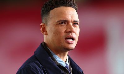 Former football player Jermaine Jenas looks on prior to The Emirates FA Cup Quarter Final match between Bournemouth and Southampton.