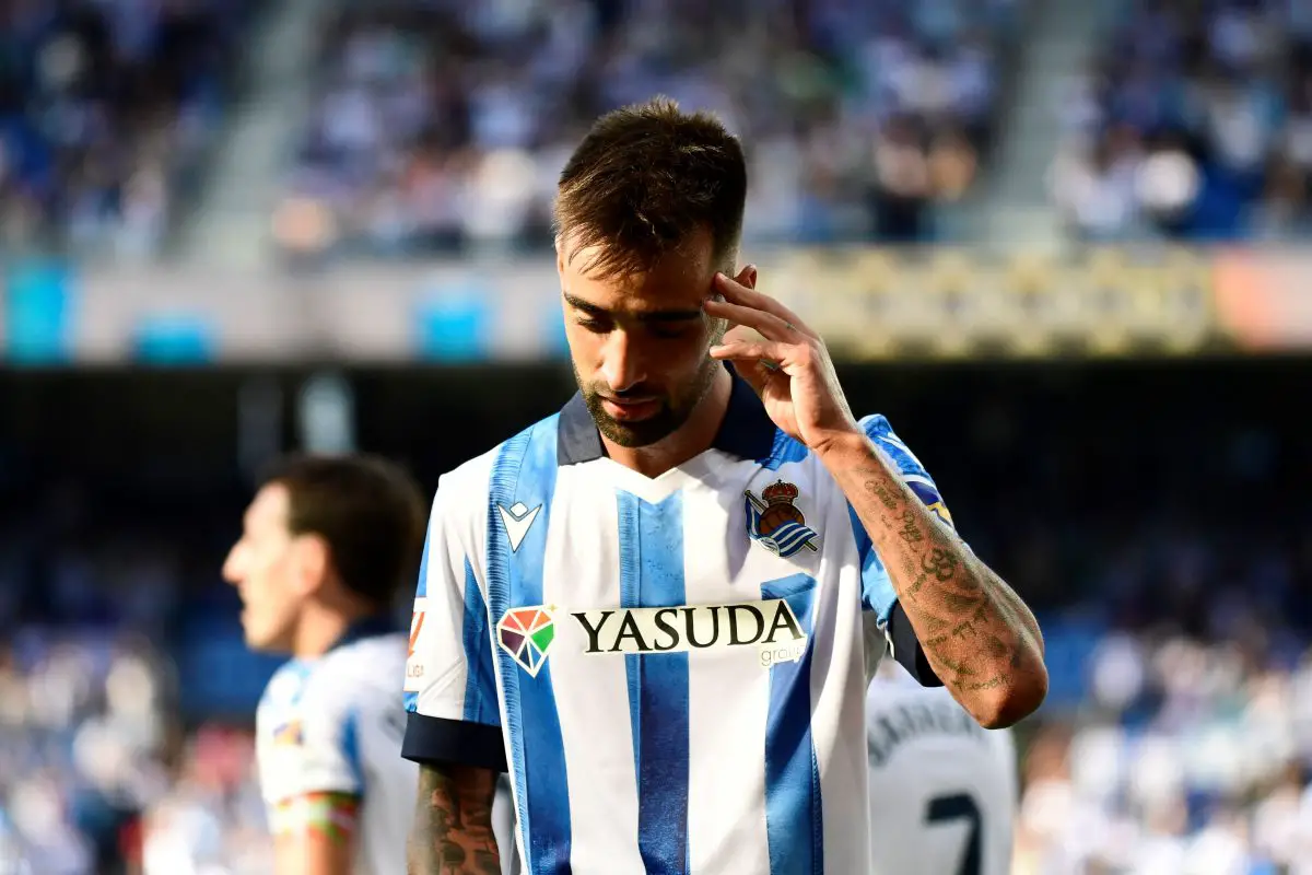 Real Sociedad midfielder Brais Mendez (Photo by ANDER GILLENEA/AFP via Getty Images)