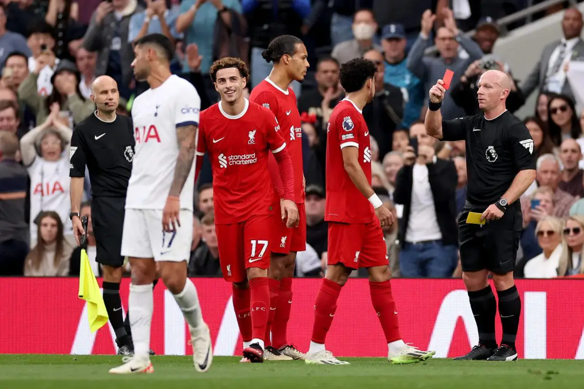 James Maddison believes Liverpool players deserved the red cards