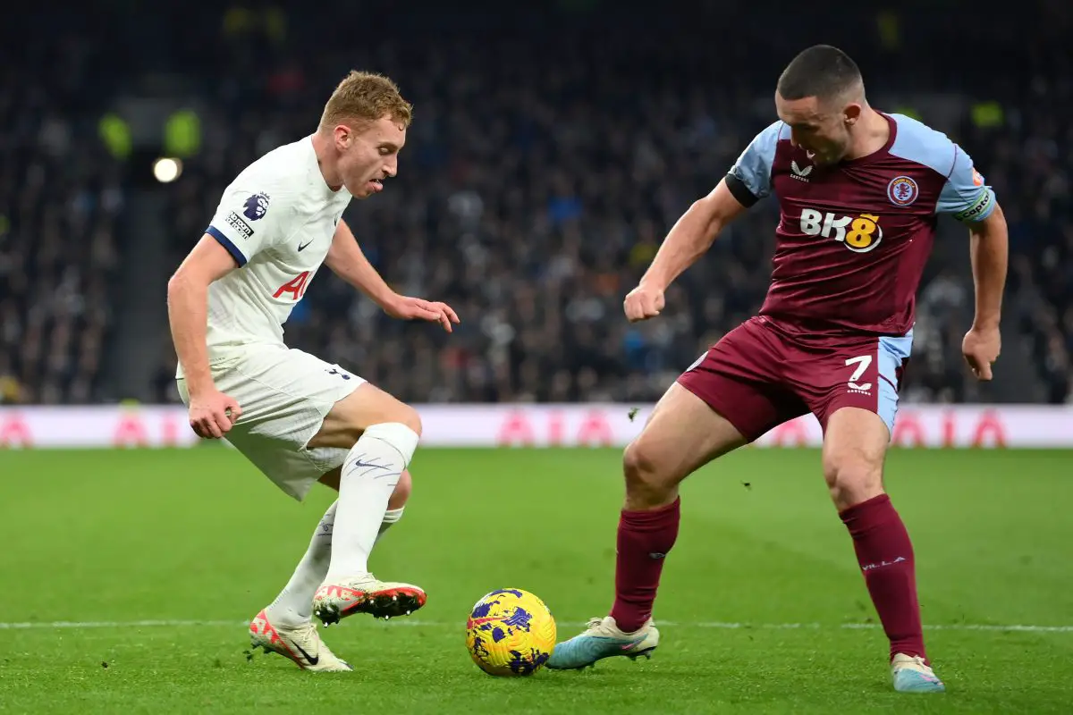 Tottenham and Aston Villa are in a nail-biting competition recently. (Photo by Justin Setterfield/Getty Images)