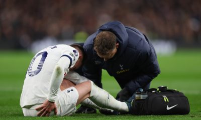 James Maddison shares a message with his teammates ahead of Tottenham Hotspur's game against Brighton.