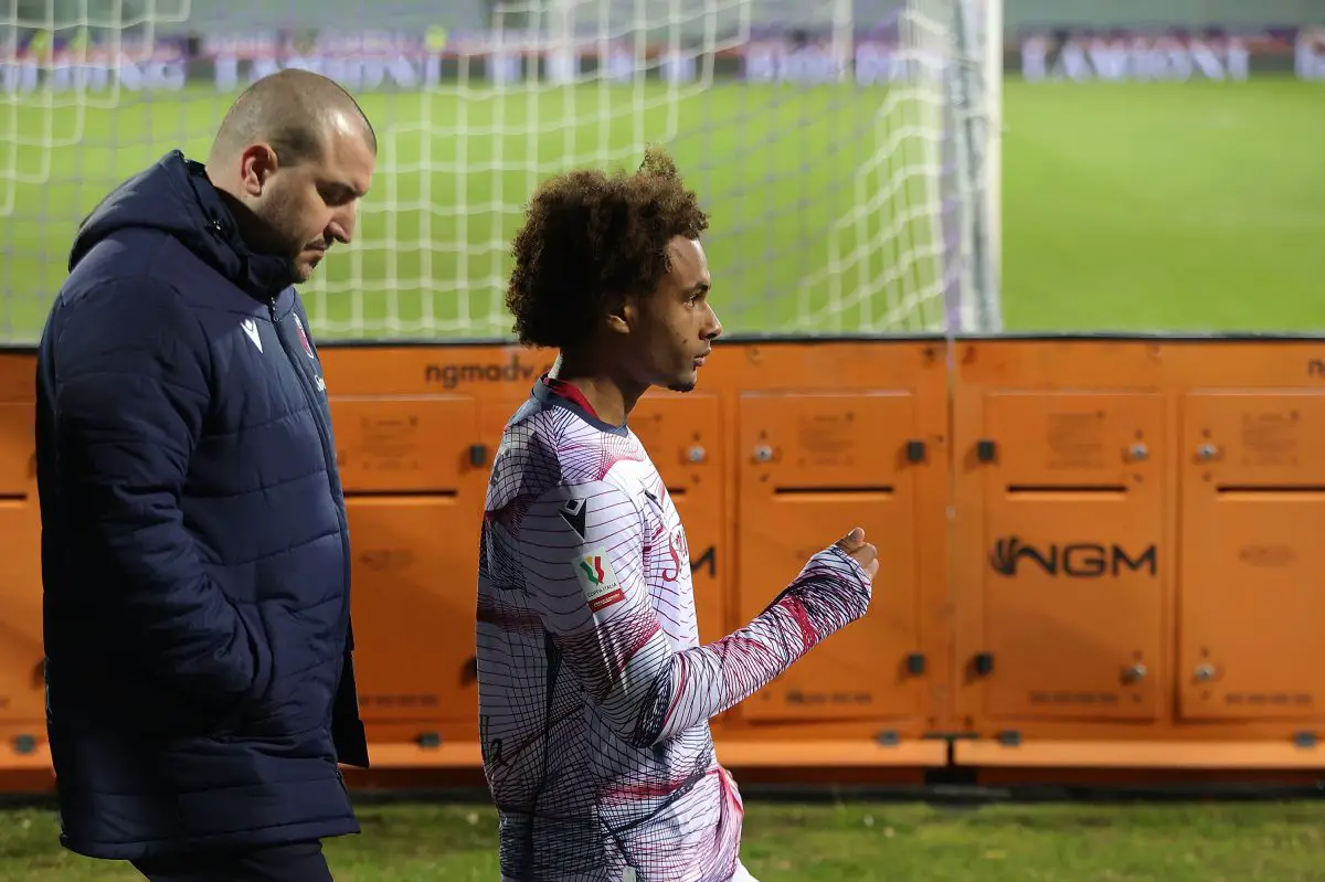 Tottenham Hotspur are now in danger in losing Joshua Zirkzee to Manchester United . (Photo by Gabriele Maltinti/Getty Images)