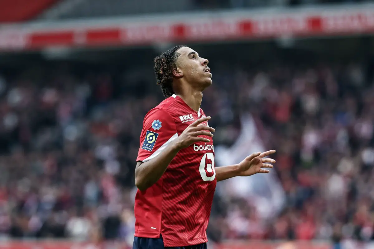 Lille president Olivier Letang confirms Leny Yoro won't leave the club this transfer window despite interest from Tottenham Hotspur.  (Photo by SAMEER AL-DOUMY/AFP via Getty Images)
