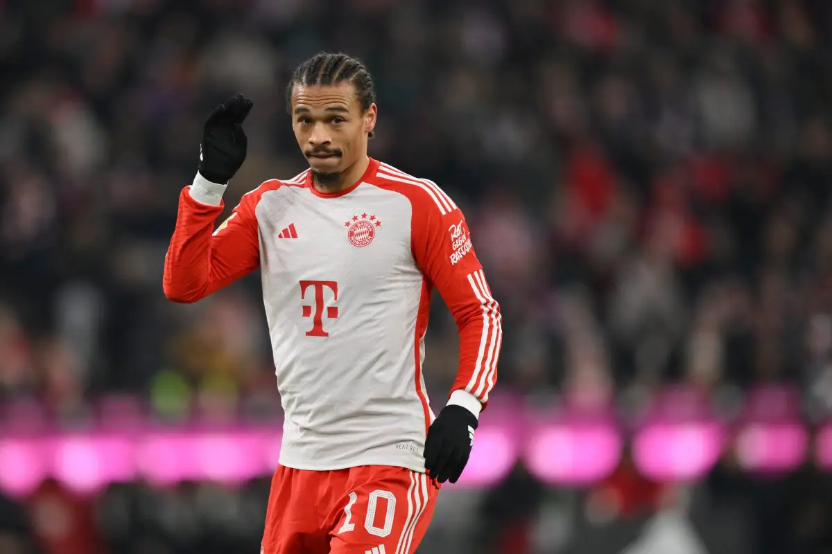 Tottenham Hotspur looking to get the signature of the talented Bayern Munich winger Leroy Sane in this transfer window. (Photo by Sebastian Widmann/Getty Images)