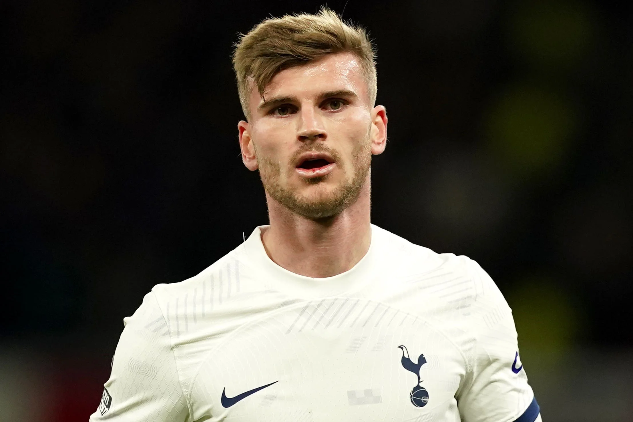 Timo Werner finds himself on the receiving end of heat