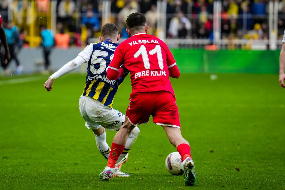 Sebastian Szymanski of Fenerbahce has emerged as a potential target for Tottenham Hotspur.  (Photo by YAGIZ GURTUG/Middle East Images/AFP via Getty Images)