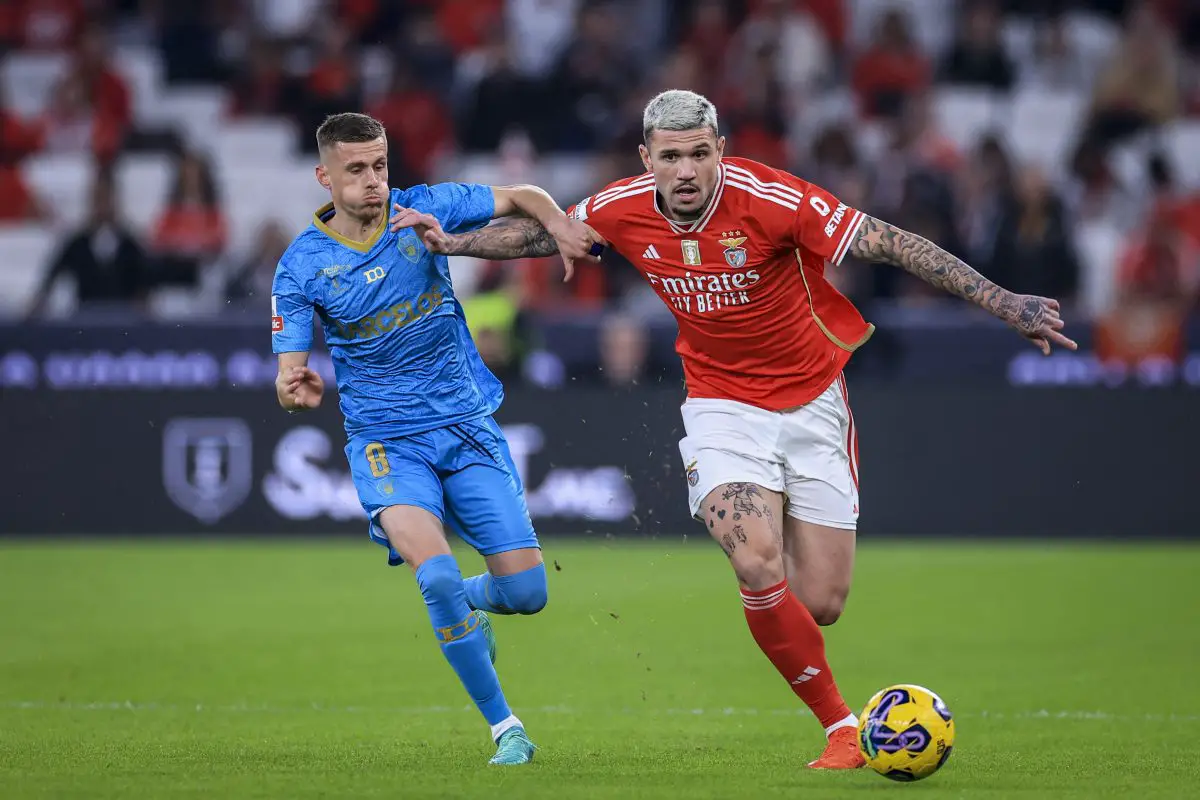 Tottenham Hotspur are looking to sign talented Benfica star defender Morato despite his €100m release clause.  (Photo by PATRICIA DE MELO MOREIRA / AFP) (Photo by PATRICIA DE MELO MOREIRA/AFP via Getty Images)