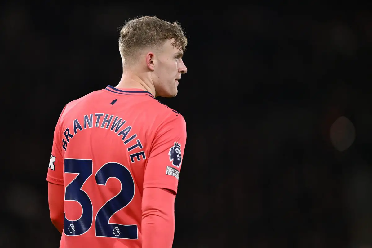 Manchester United are looking to hijack Tottenham Hotspur target Jarrad Branthwaite in the summer transfer window.  (Photo by Mike Hewitt/Getty Images)