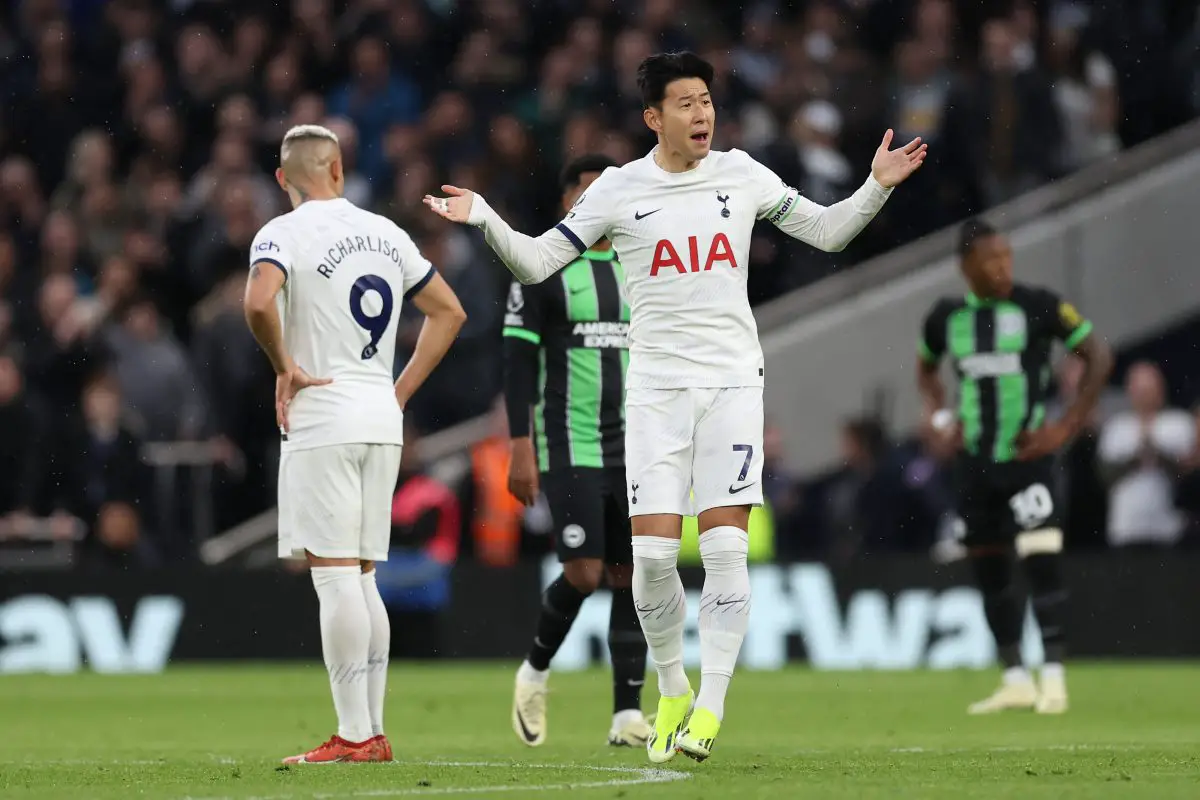Son Heung-min cut a rather frustrated figure after coming on