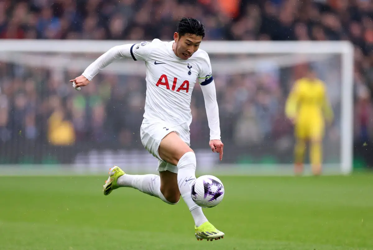 Son Heung-min scored the winner against Luton. (Photo by Catherine Ivill/Getty Images)