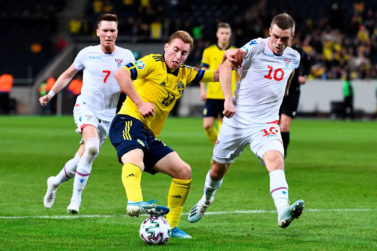 Dejan Kulusevski made his debut against Faroe Island