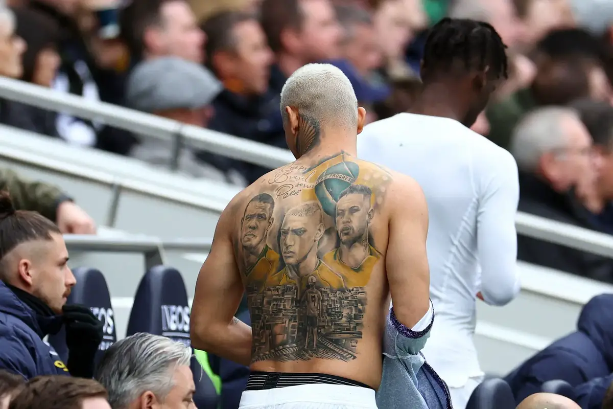 Richarlison returned for Tottenham Hotspur during the Premier League match between Tottenham Hotspur and Arsenal. (Photo by Clive Rose/Getty Images)