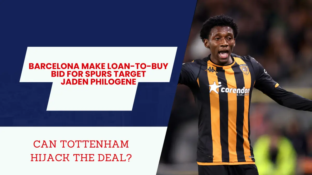 Barcelona moving fast for Tottenham target Jaden Philogene