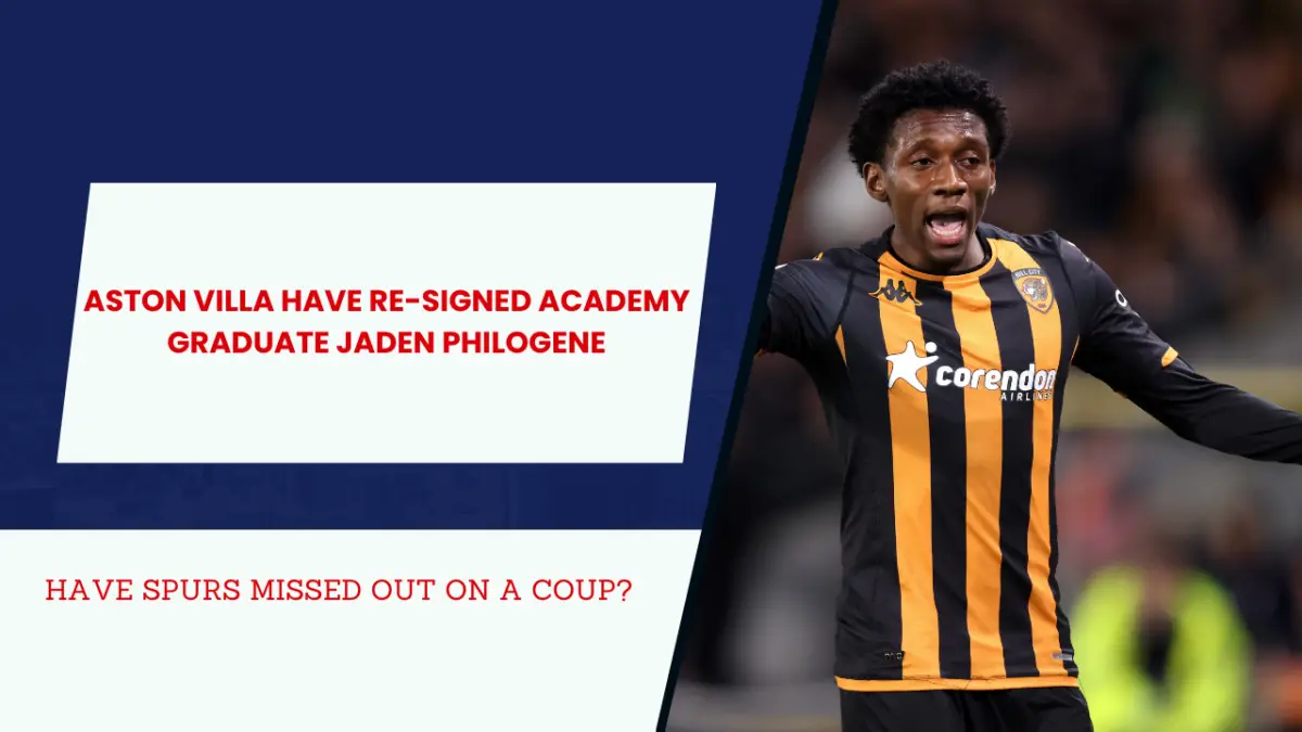 Jaden Philogene is set to snub Tottenham and sign for Aston Villa