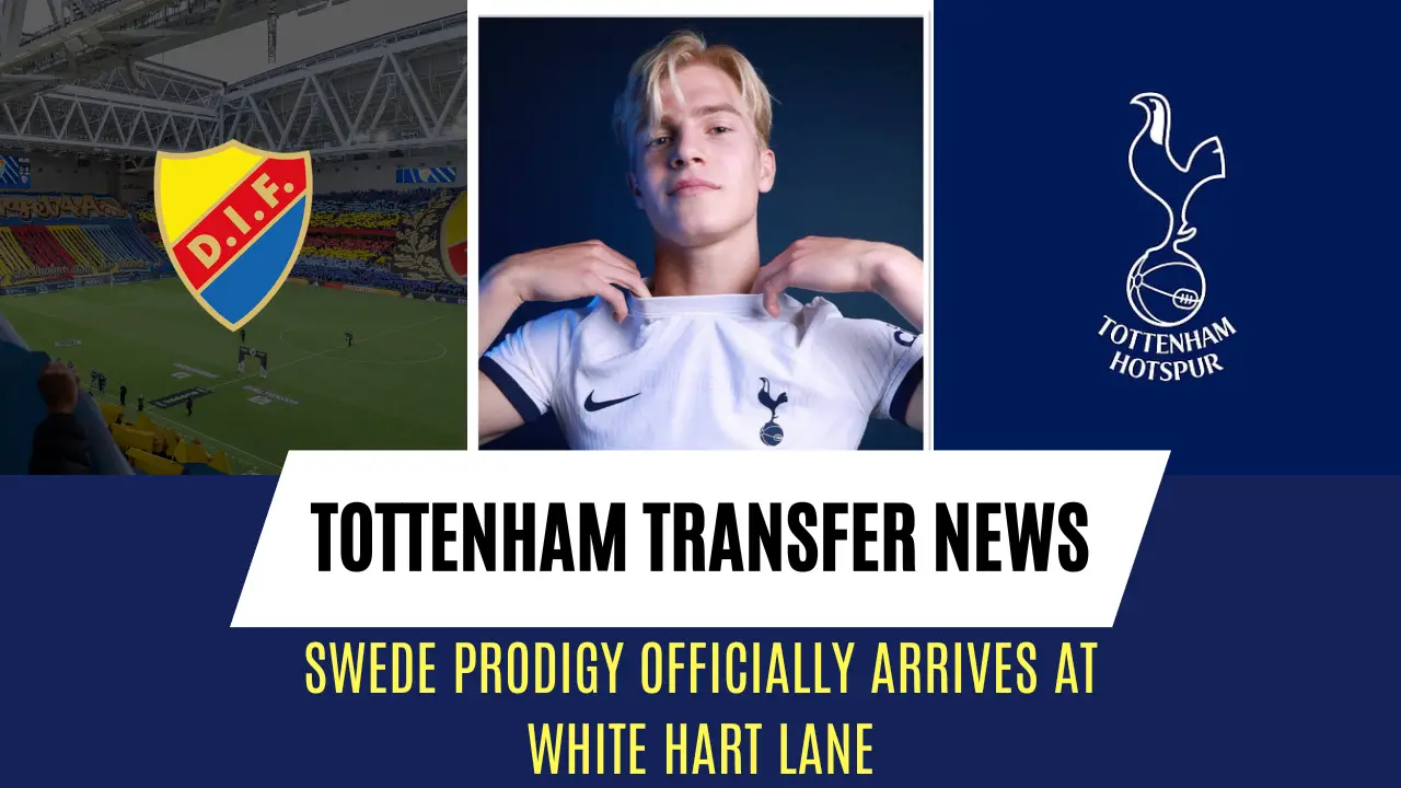18-year-old Swedish prodigy Barcelona were interested in officially becomes a Tottenham Hotspur player