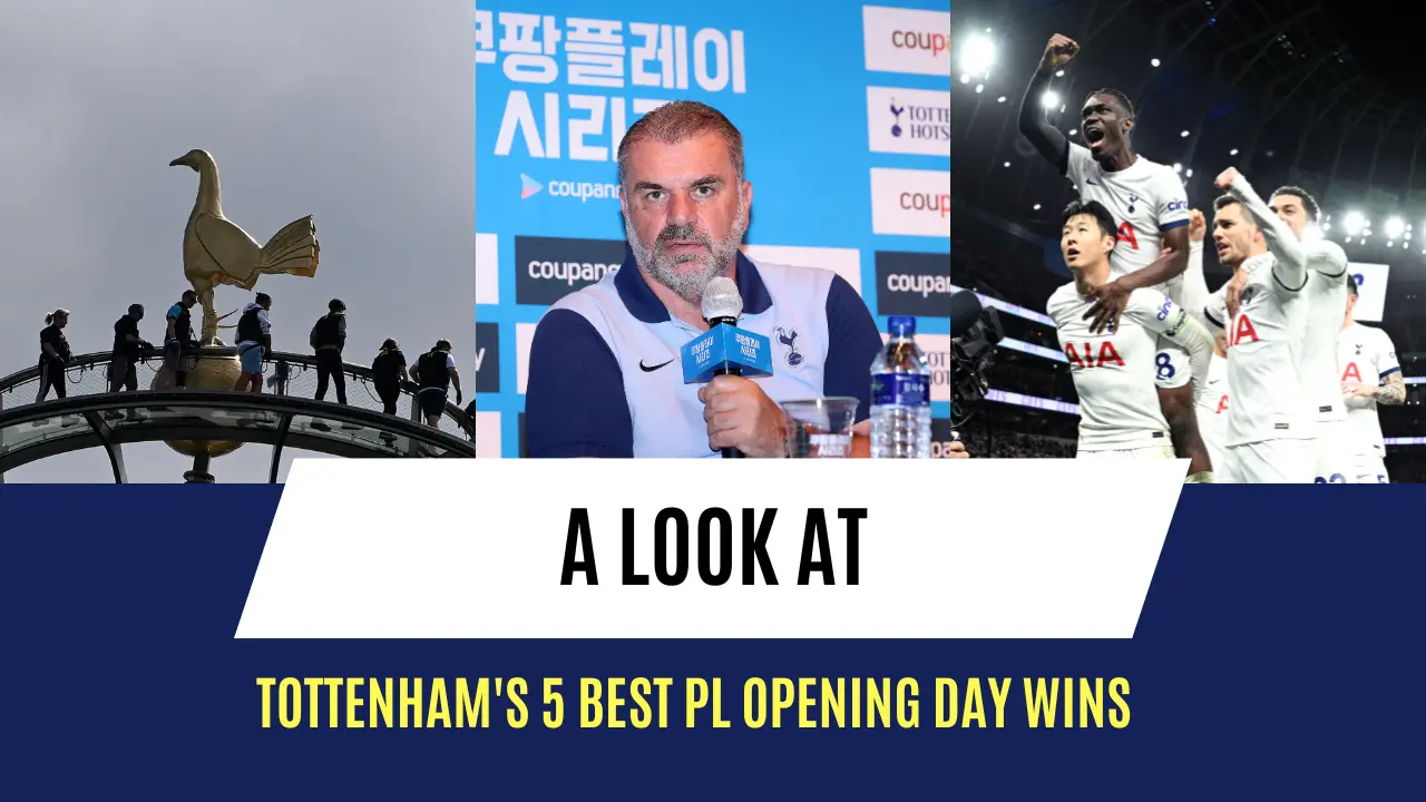 Tottenham's 5 best PL opening day wins