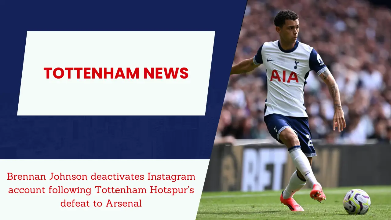 Tottenham star deactivates social media handle.