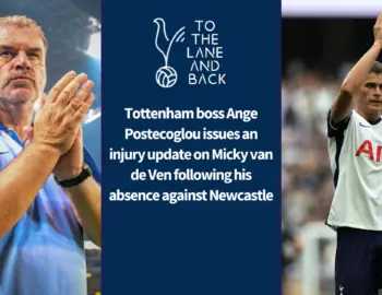 Ange Postecoglou delivers injury update on Micky Van de Ven