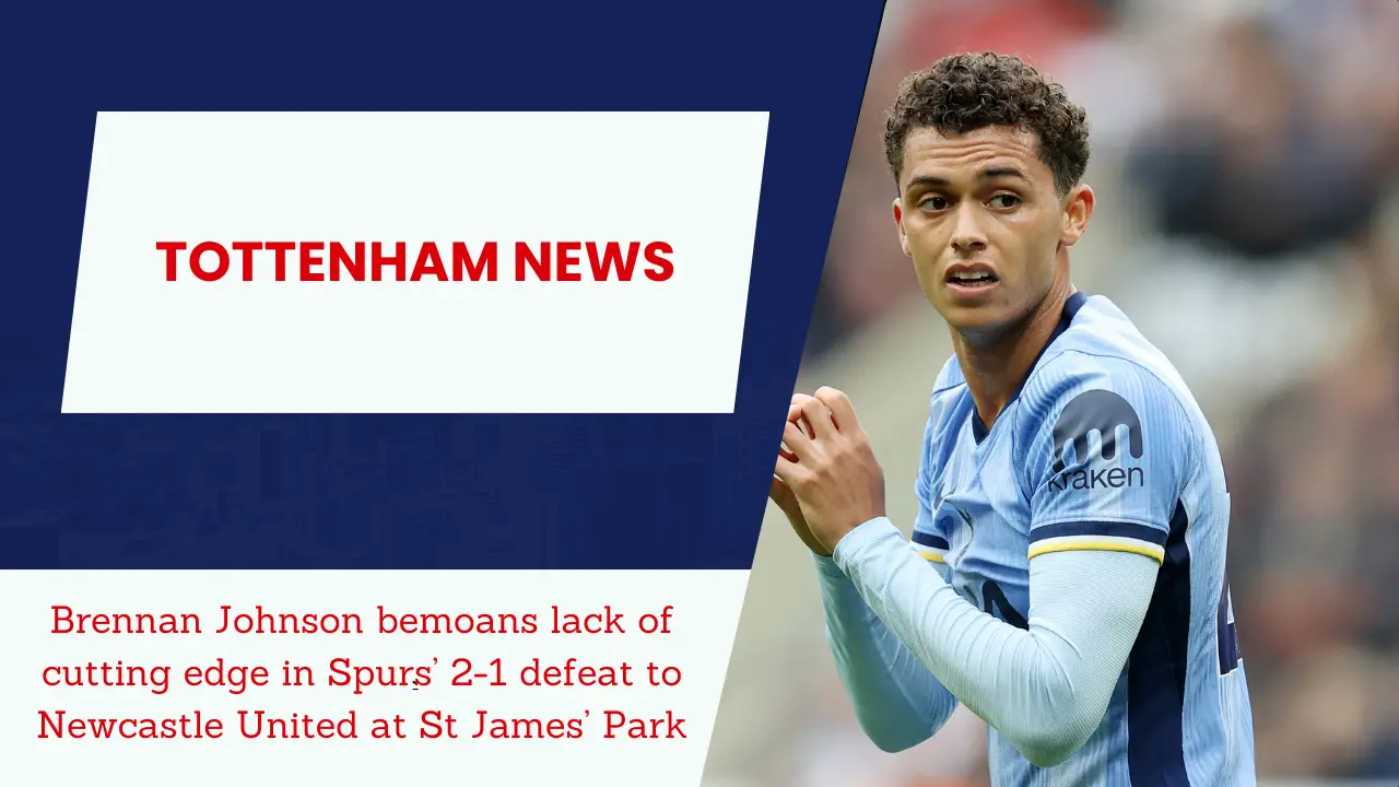 Brennan Johnson speaks on Tottenham’s defeat to Newcastle United