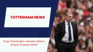 Ange Postecoglou is in no mood for criticism as Tottenham Hotspur fall to Arsenal.