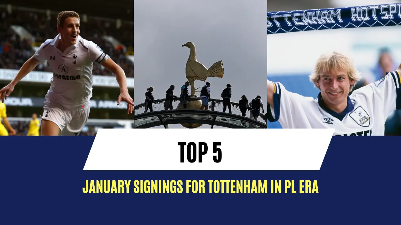 Top 5 January signings for Tottenham in the PL era.