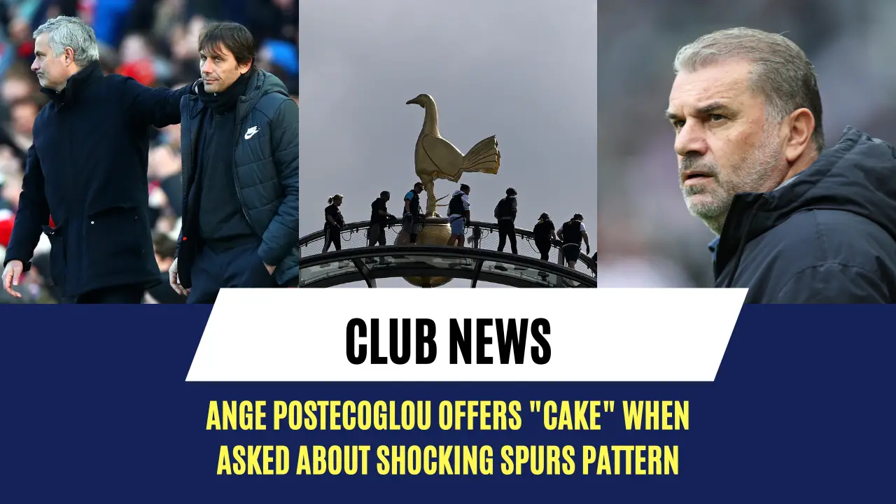 Ange Postecoglou offers "cake" when asked about shocking Spurs pattern