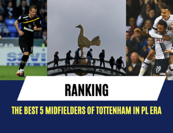 Ranking the best 5 midfielders of Tottenham in the PL era