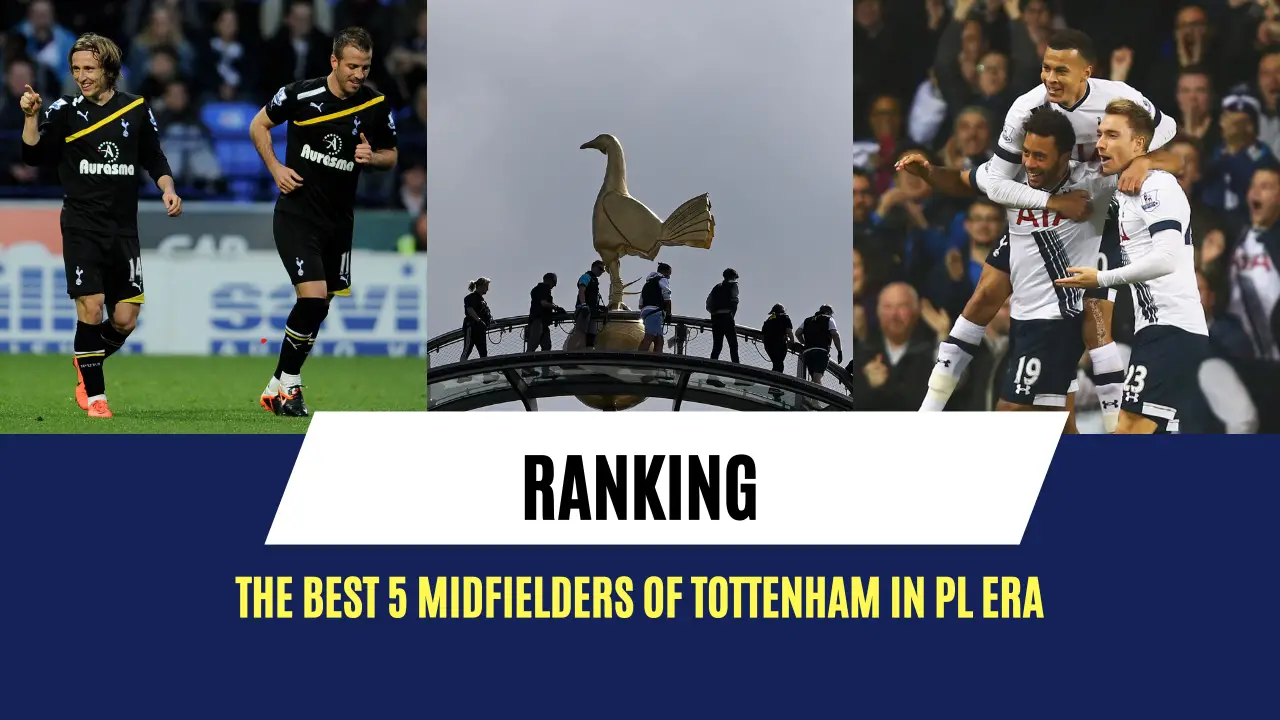 Ranking the best 5 midfielders of Tottenham in the PL era