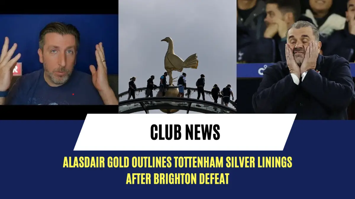 Alasdair Gold outlines Tottenham silver linings after Brighton defeat